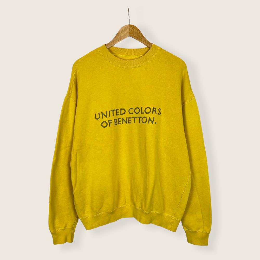 United colors of benetton yellow sweatshirt online