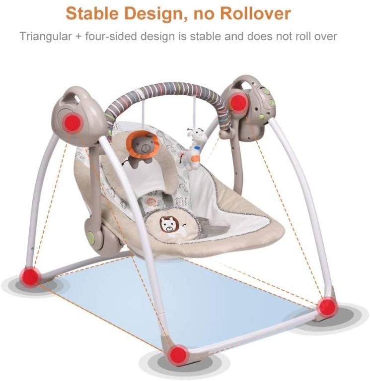 Vastfafa electric best sale baby swing