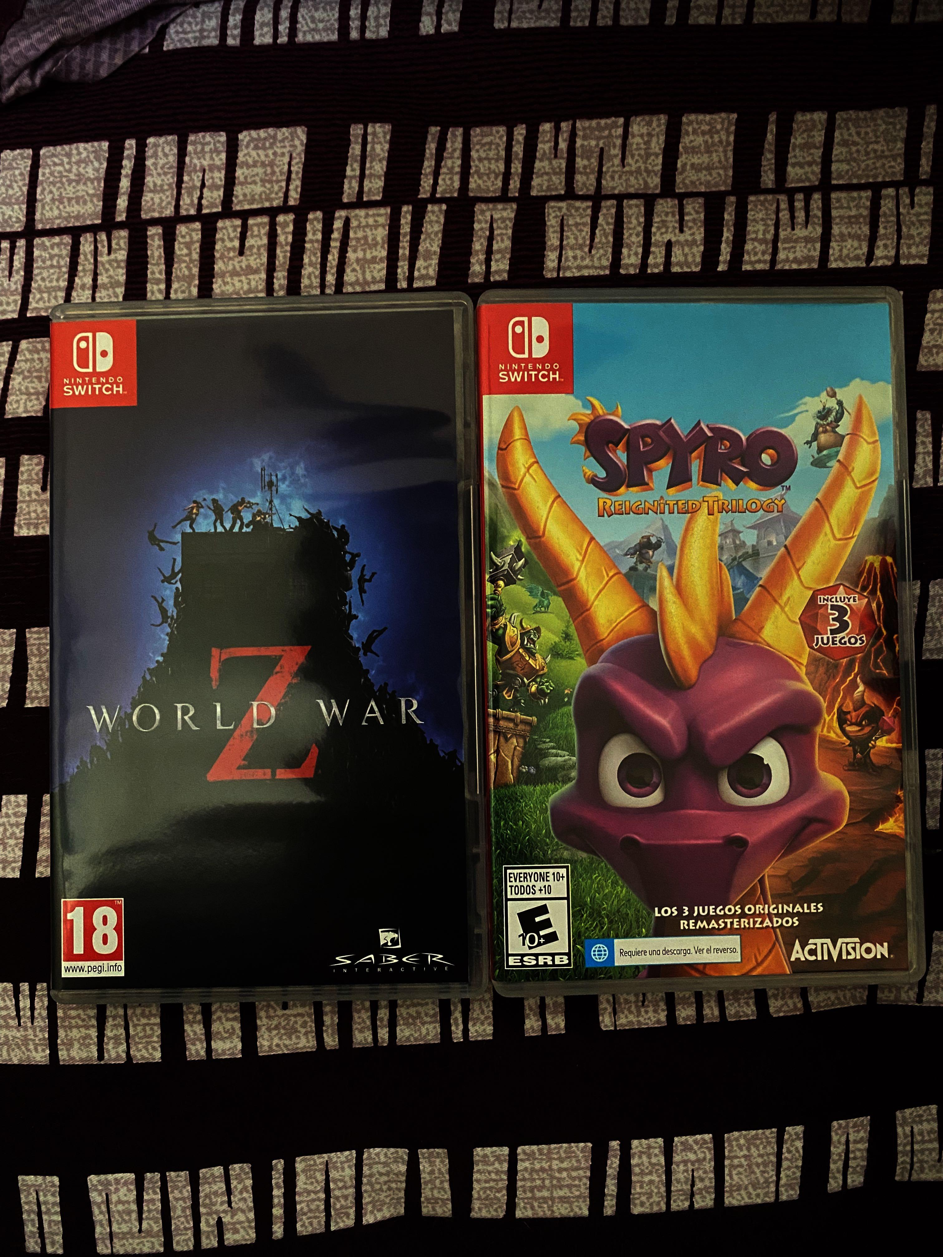 World War Z Spyro Reignited Trilogy Used Nintendo Switch Game