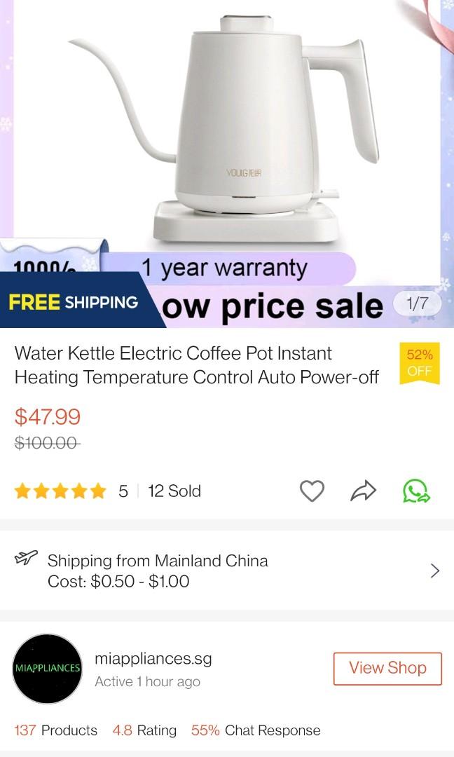 Xiaomi Youlg Gooseneck Kettle, TV & Home Appliances, Kitchen Appliances