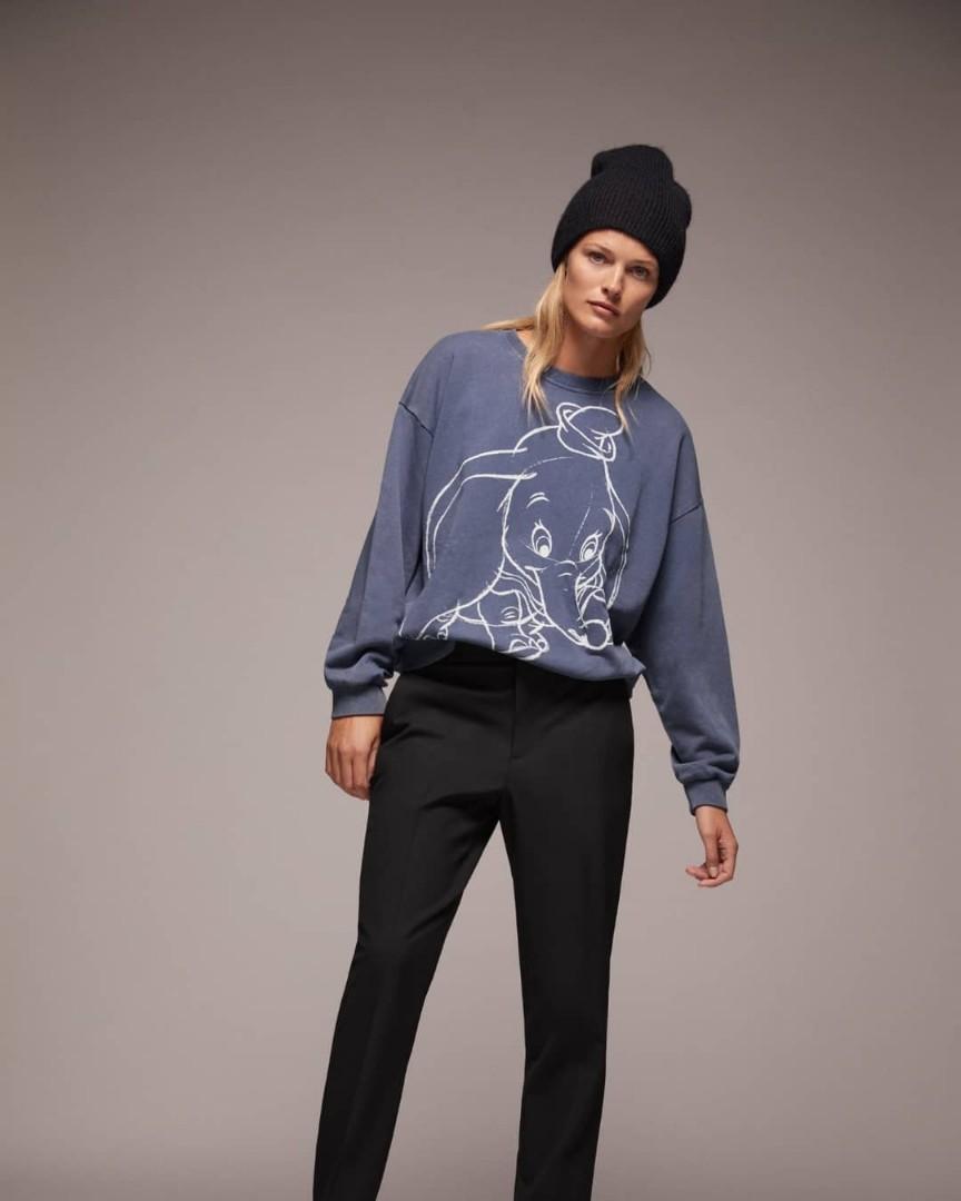 Zara X Disney Dumbo sweater sweatshirt Fesyen Wanita Pakaian Wanita Atasan di Carousell