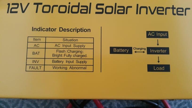 12v One Solar Toraidal Power Inverter, TV & Home Appliances, Other Home ...