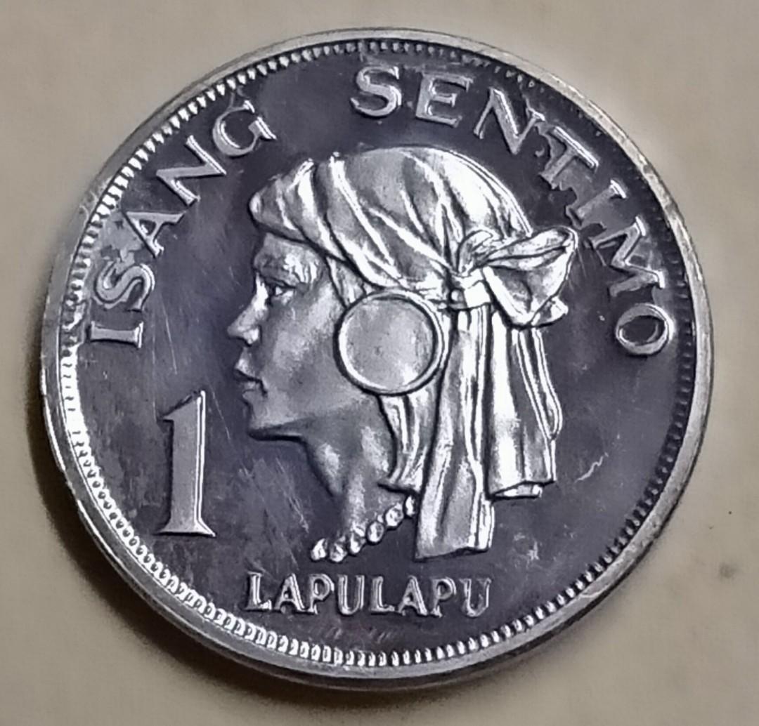 **PROOF**1974 Republika ng Pilipinas 1 sentimo old coin**Lapulapu