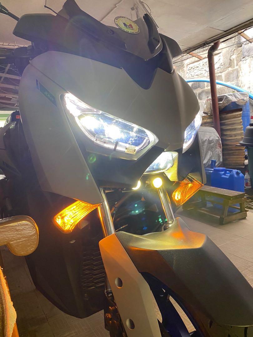 2021 yamaha xmax (Category: Motorbikes for Sale) located in Pasig City. Submitted by puppybotch (Listing ID 1133662848, Image 3). Description: For sale July 2021 yamaha xmax 7000 km only - legit No swap / sale only First owner seller under my name Newly registered january 2026 NCR mother file - OR CR With plate number Complete manual warranty booklet Brand new pirelli angel tires Front 120-70-15 Rear 150-70-14 mini driving lights bosch europa hor