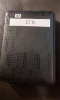 2TB Western Digital potable hard drive.  USB 3.0