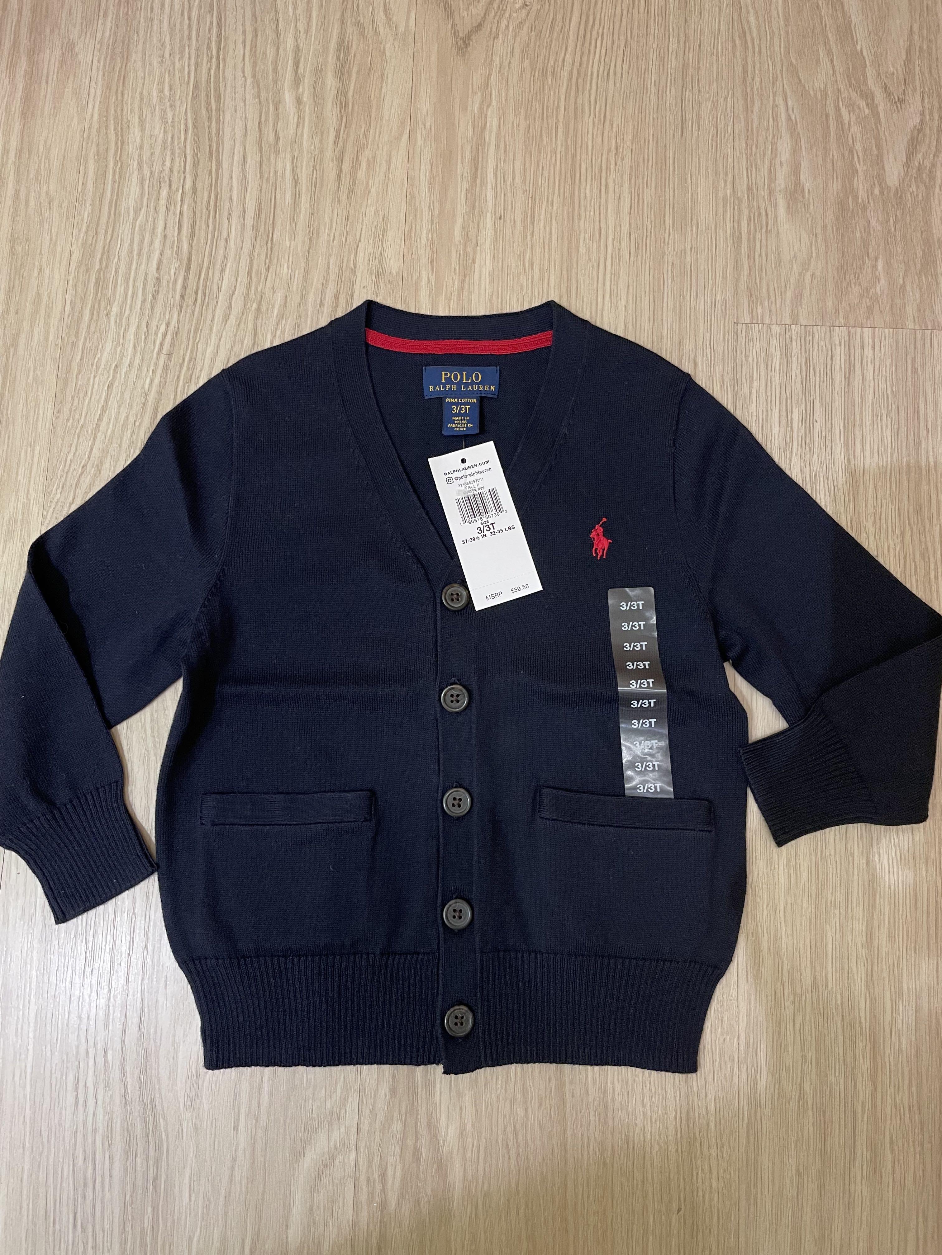 全新Ralph Lauren Polo cardigan 外套3T 