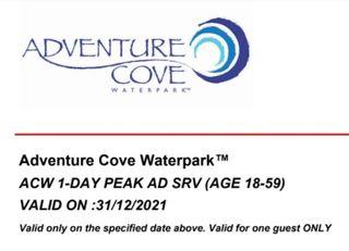Adventure Cove Adult Ticket 31 DEC