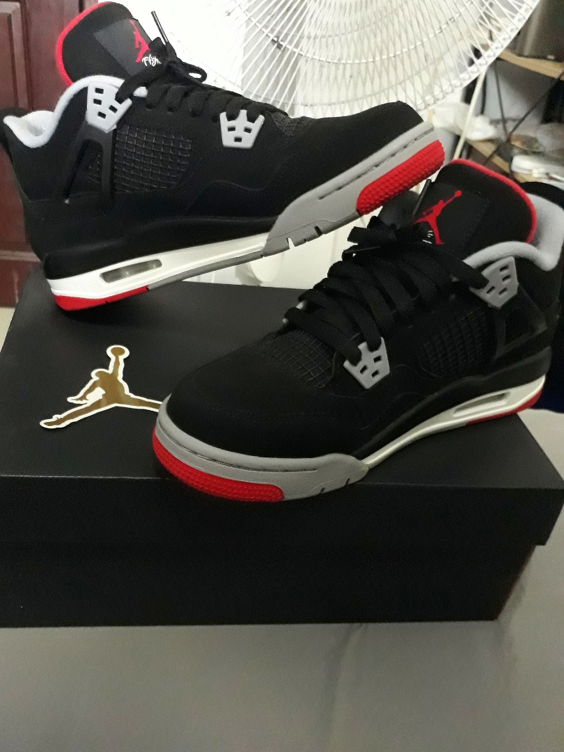 Air Jordan 4 Authentic BRED 7y Retro GS BG 2019 Men s