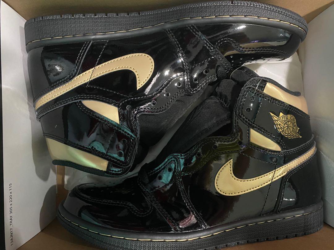 aj1 high black gold