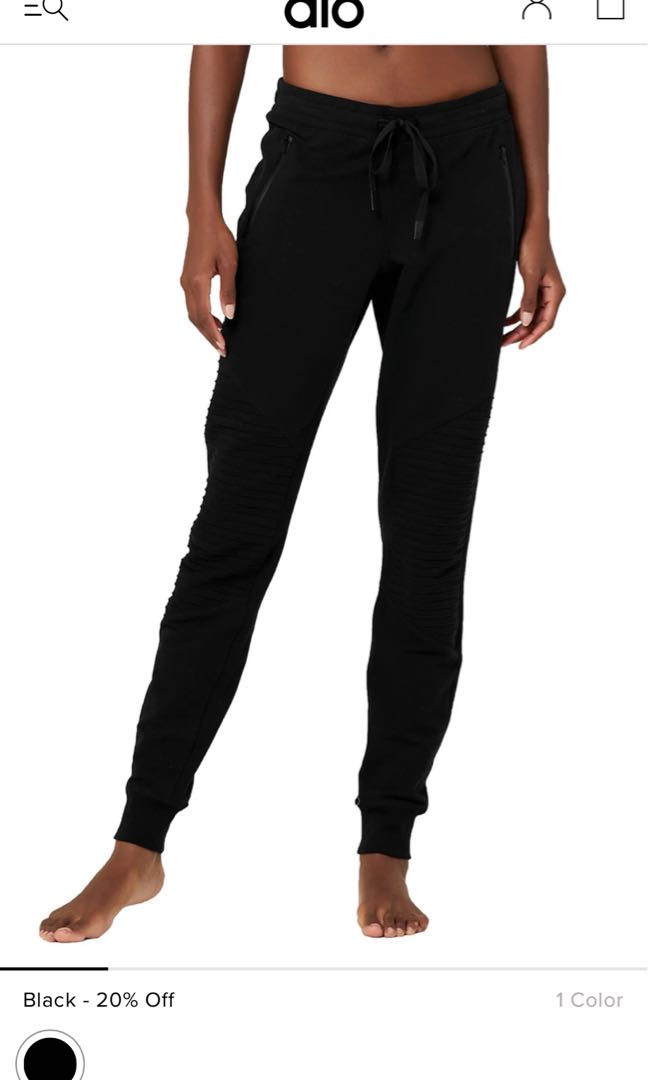 Alo urban moto sweatpant Women s Fashion Activewear on Carousell