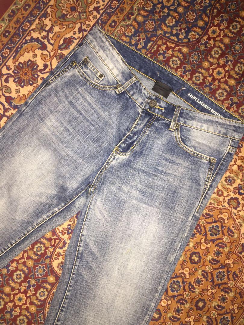Authentic saint laurent denim jeans 32 