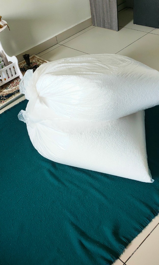 Bean bag filler (styrofoam beads), Furniture & Home Living, Home Decor