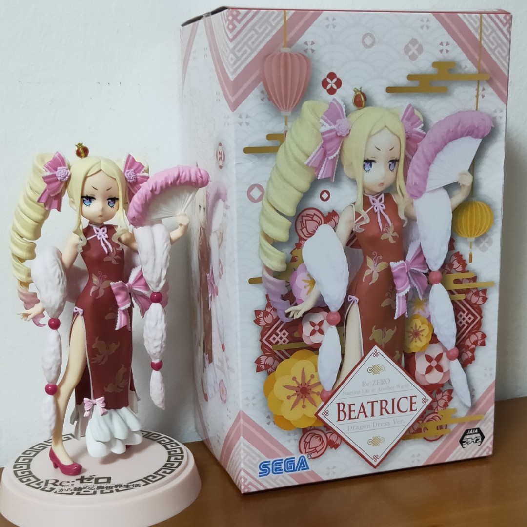 Figura Re:Zero Beatrice Dragon-Dress De SEGA - Figura Premium De 