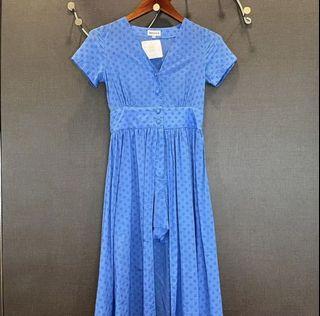 Blue Elegant Jumpsuit Dress / Dress Celana Pantai Look a Like Pomelo Brand