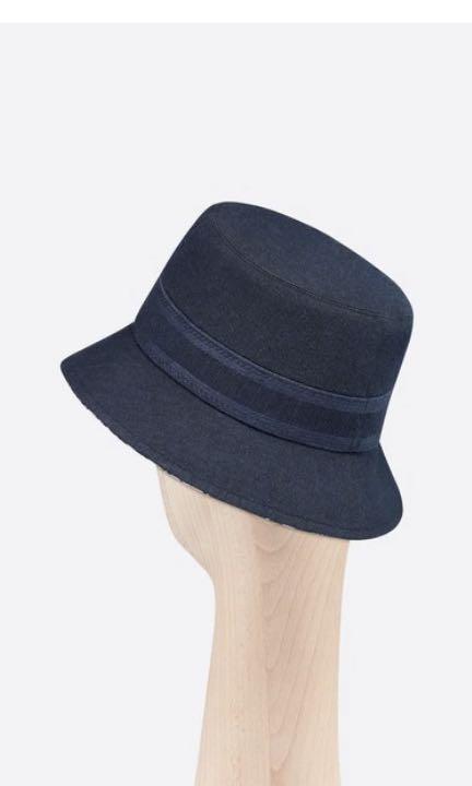 Dior - Teddy-d Plan de Paris Reversible Small Brim Bucket Hat Beige and Black Cotton Blend - Size 57 - Women