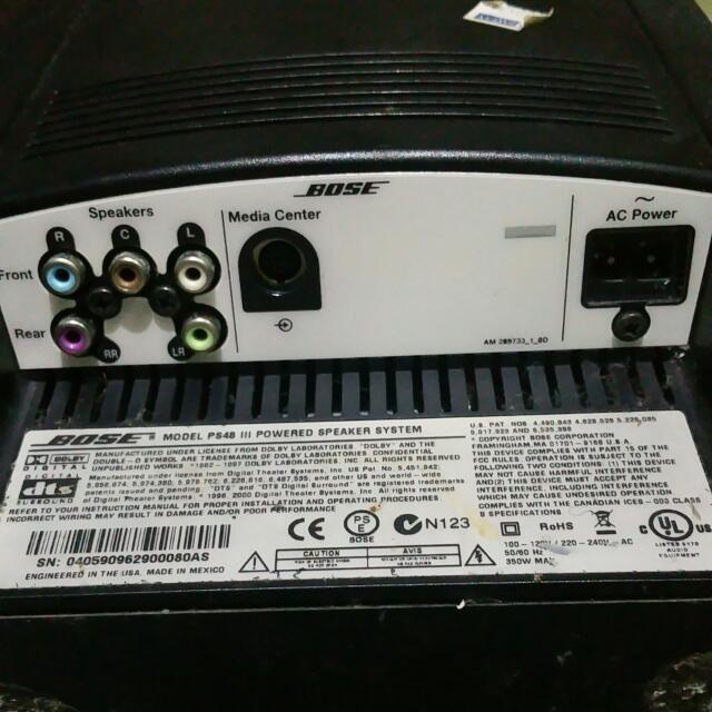 Bose v25 home theater system, Audio, Soundbars, Speakers & Amplifiers