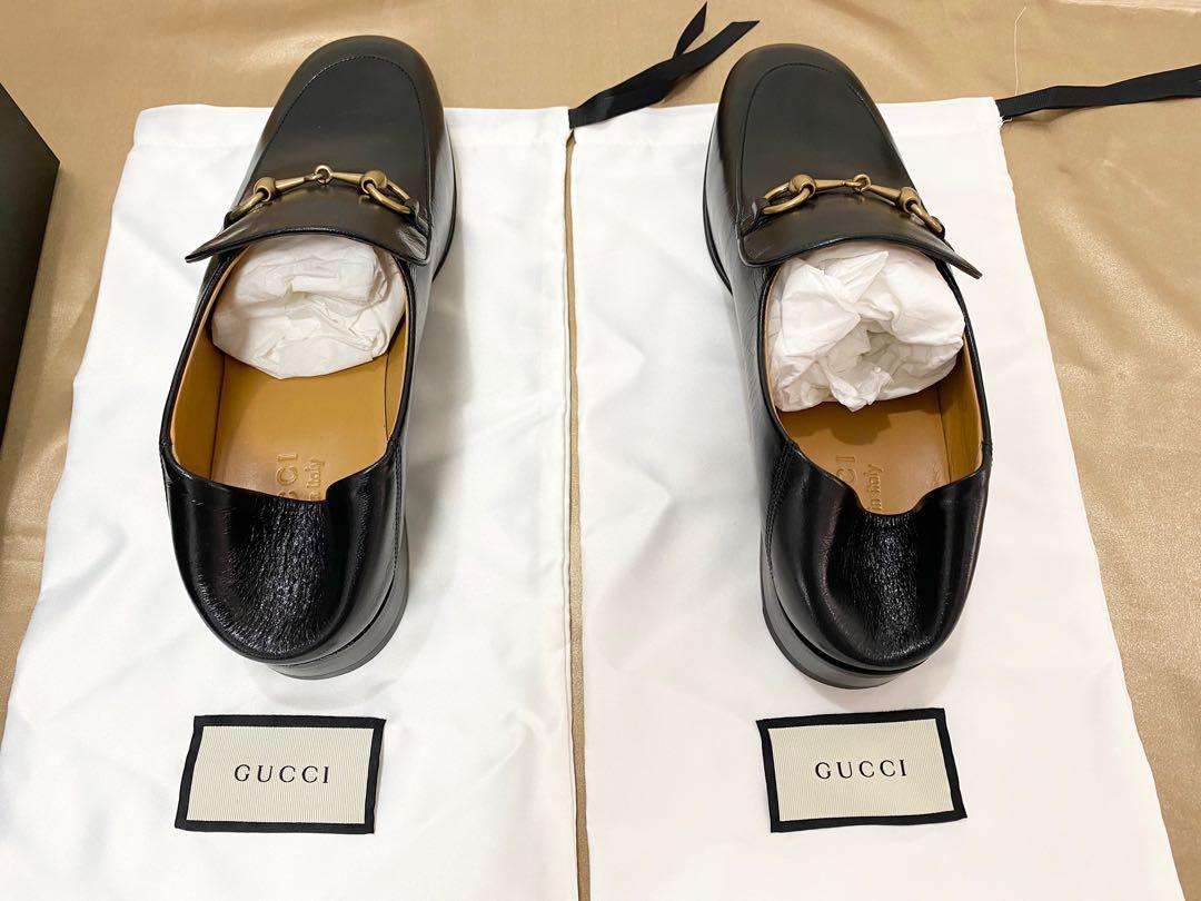 Brand New Authentic Gucci Brixton Male Leather Loafers