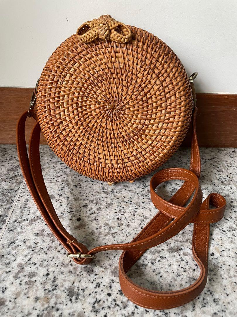 Rattan sale bag round