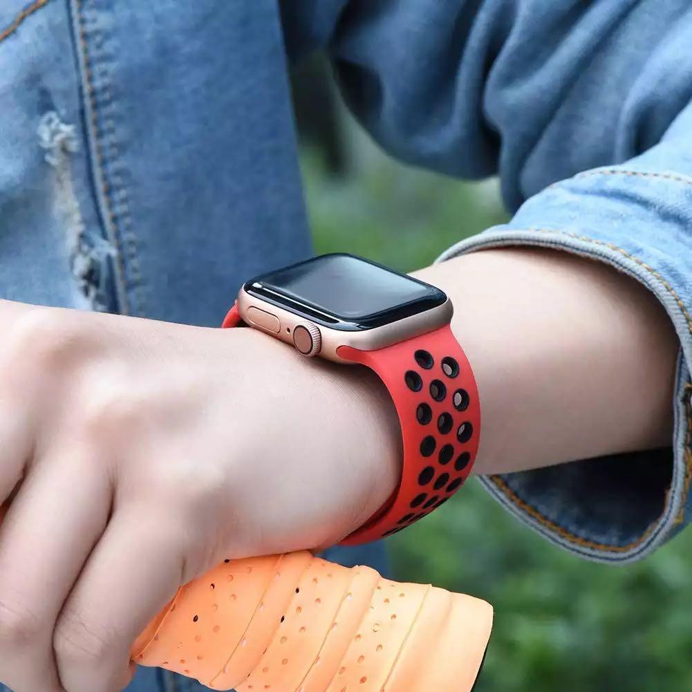 Red apple watch band 40mm store