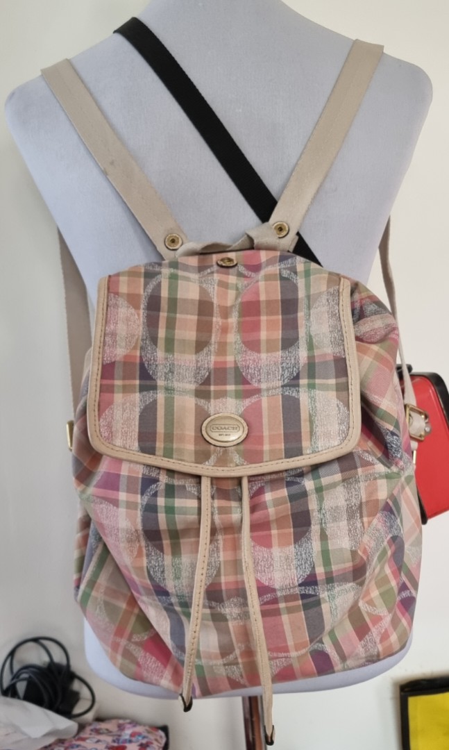 Coach deals foldable backpack