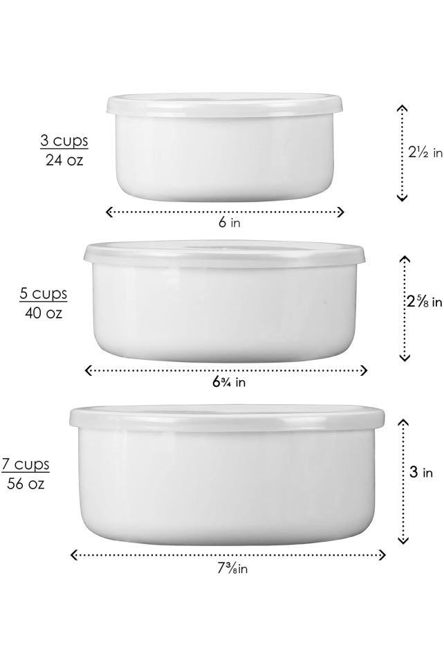 Corelle Coordinates Enamel on Steel Storage Bowls Set Happy Days ...