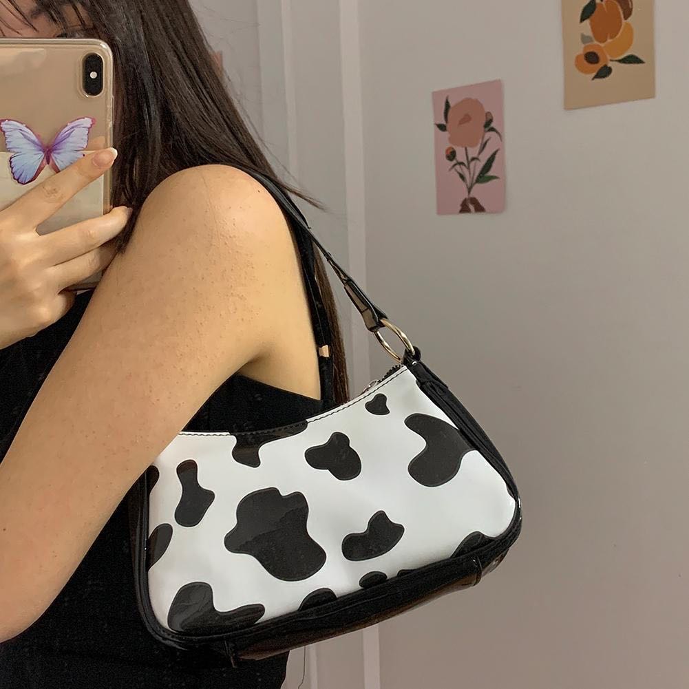 cow pattern purse