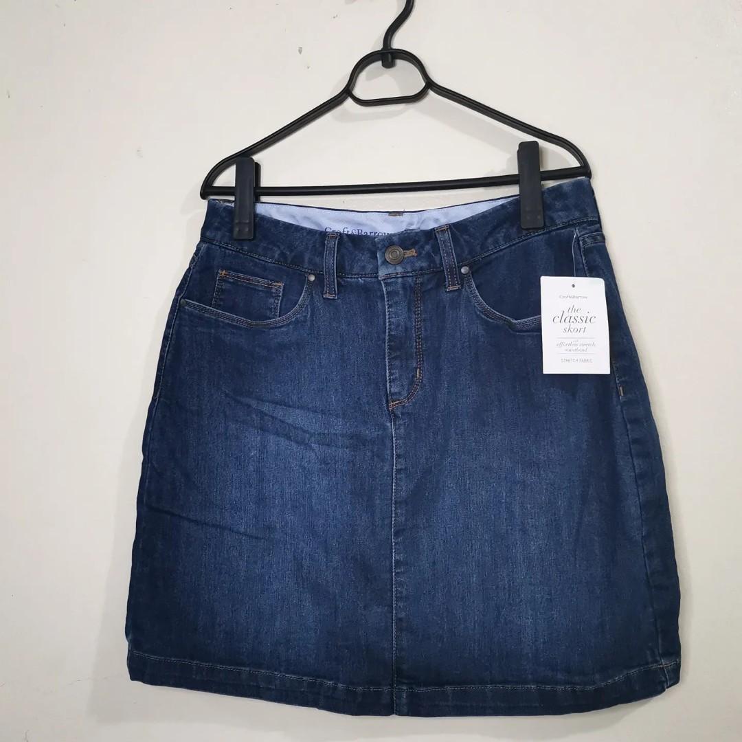 Croft \u0026 Barrow denim skirt skort with 