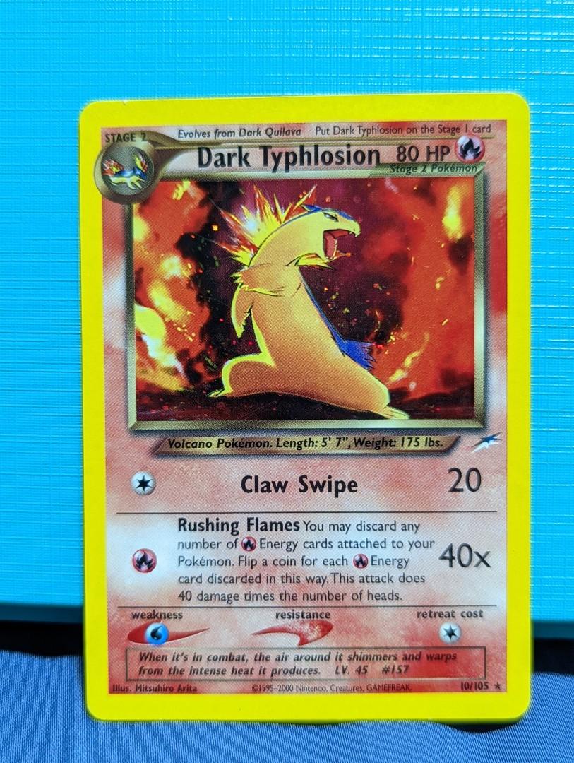 Dark typhlosion (hologram picture) 10/105, Hobbies & Toys, Toys & Games on Carousell Dark typhlosion (hologram picture) 10/105, Hobbies & Toys, Toys & Games on Carousell