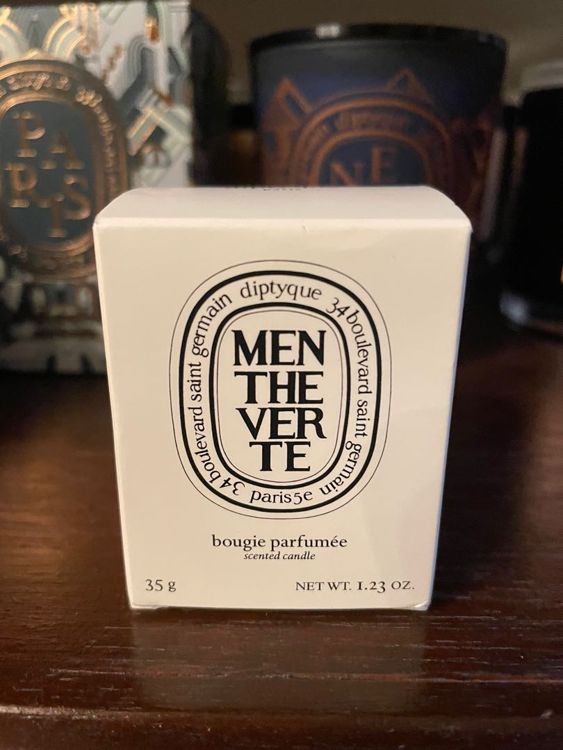 Diptyque Menthe Verte 35g, Furniture & Home Living, Home Fragrance on