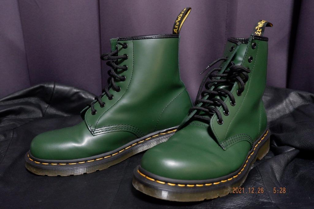 DR. MARTENS 1460 GREEN Men s Fashion Footwear Boots on Carousell