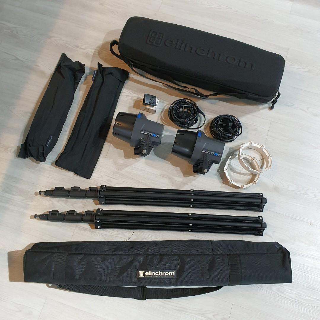 Elinchrom D-Lite RX One FULL SET, Photography, Photography Accessories ...