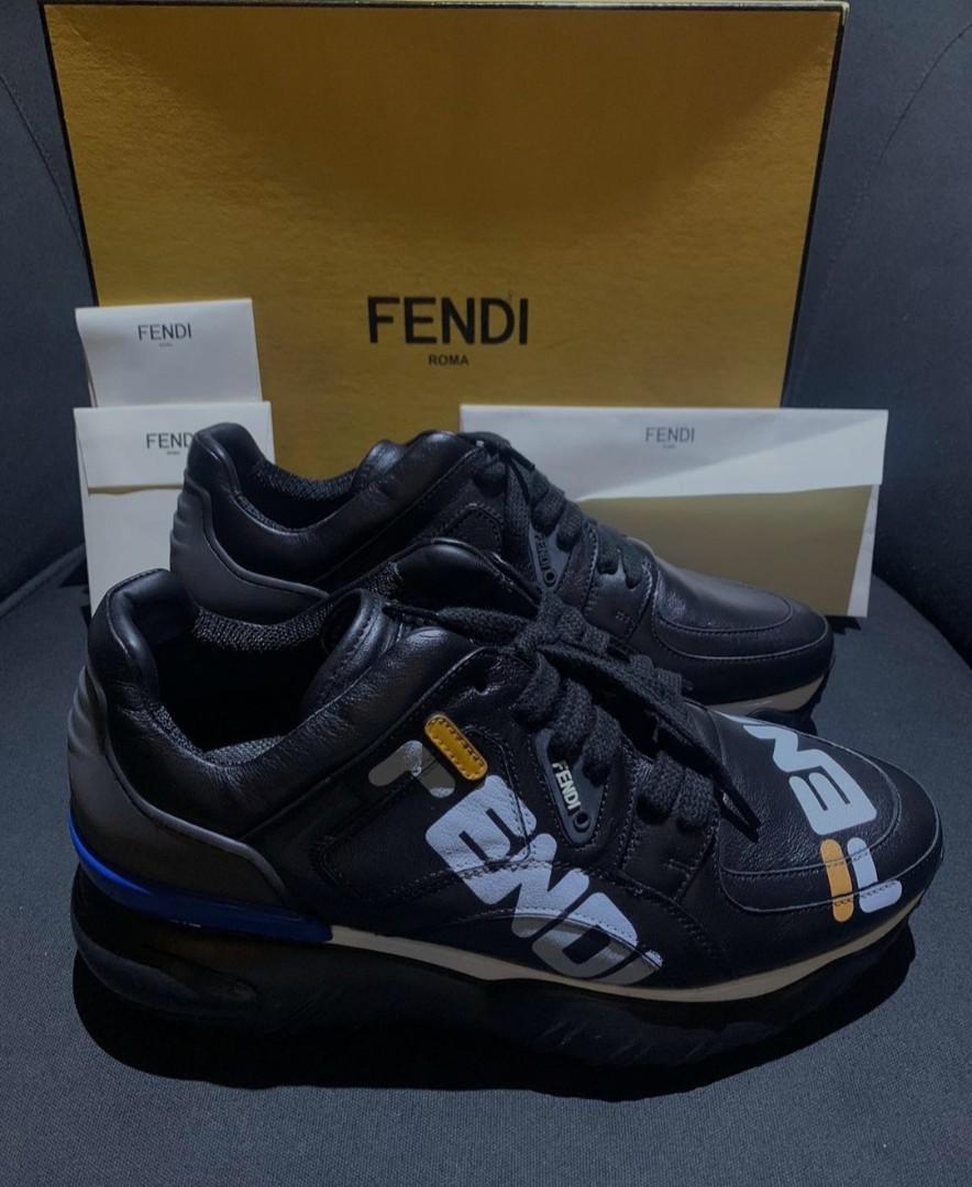 Fendi mania shopping clearance leather sneakers