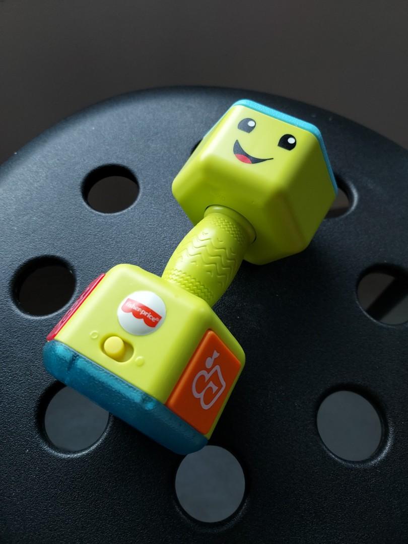 Dumbbell rattle hotsell fisher price