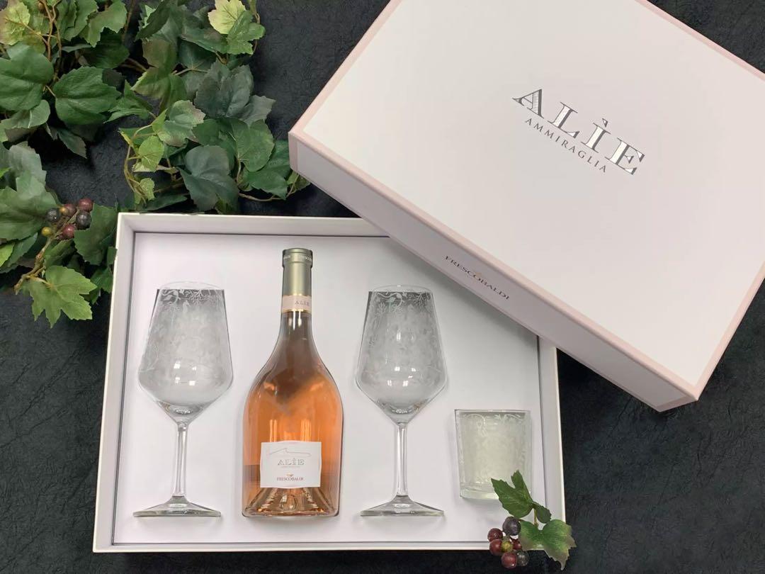 全新意大利禮盒Frescobaldi Tenuta Di Ammiraglia Alie Rose Toscana IGT Gift Set
