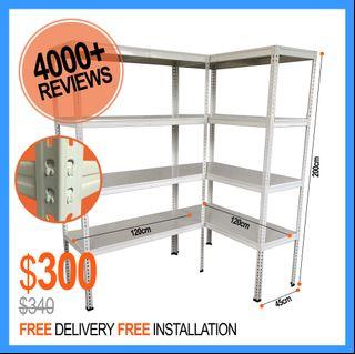 FUll Metal Boltless Rack for HDB BTO storeroom bomb shelter