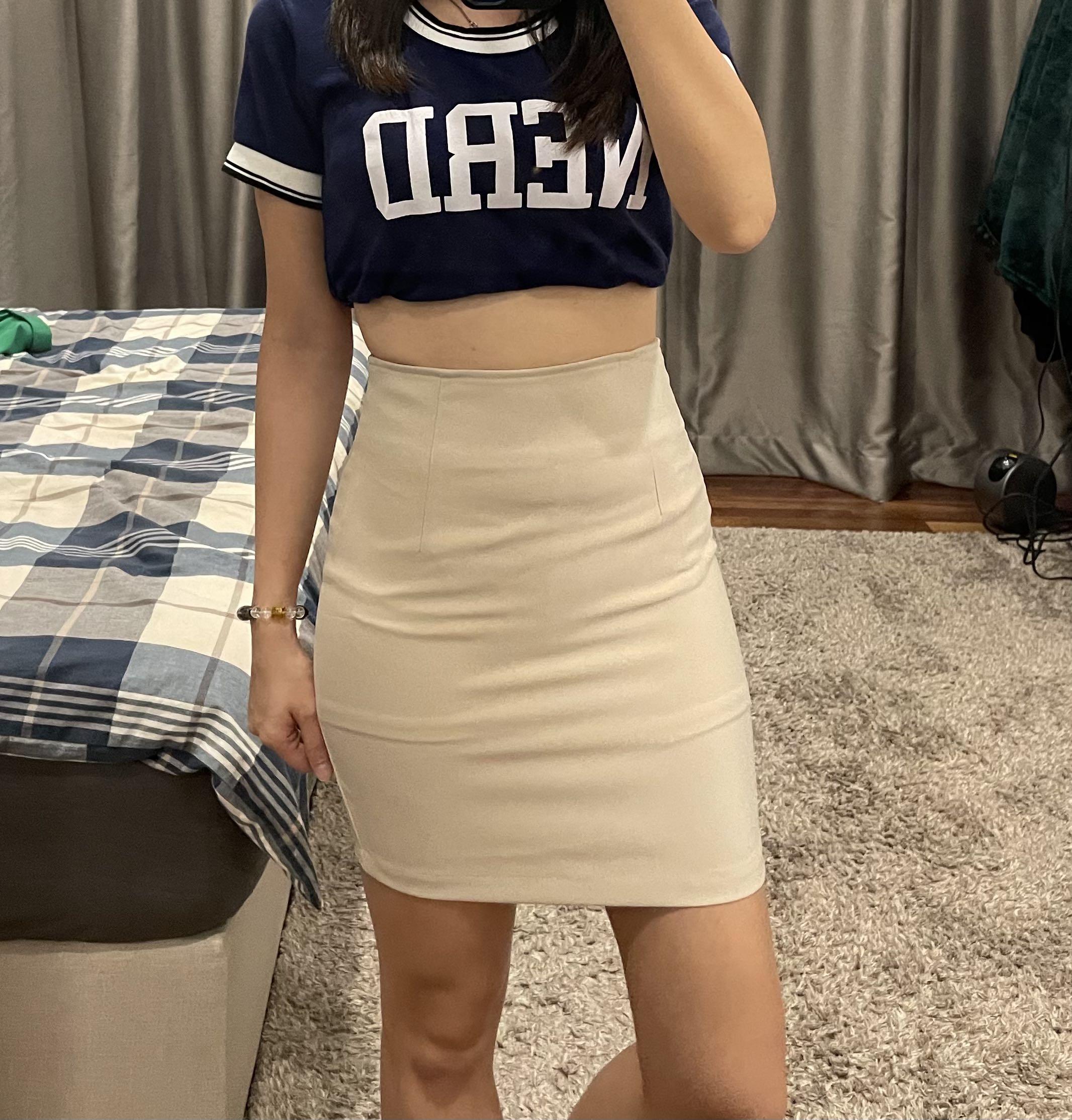 High Waist Tight Skirt Women s Fashion Bottoms Jeans Leggings
