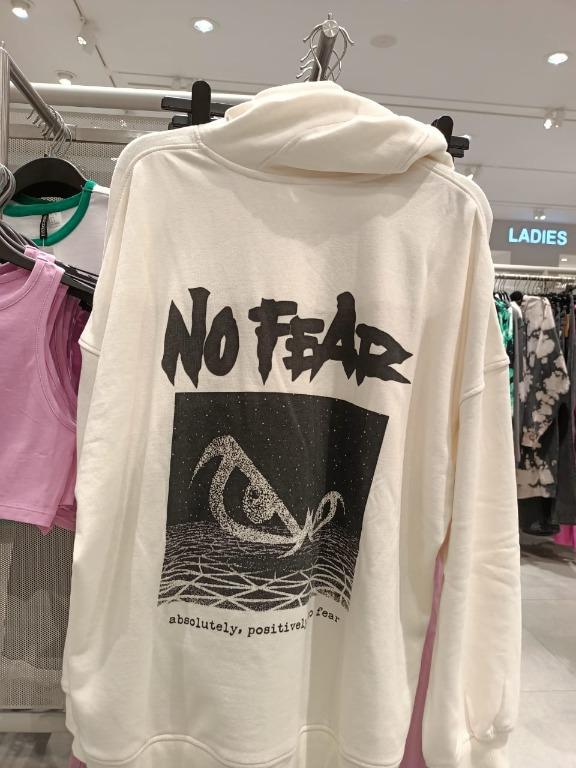 H M No Fear Hoodie Men s Fashion Tops Sets Hoodies on Carousell