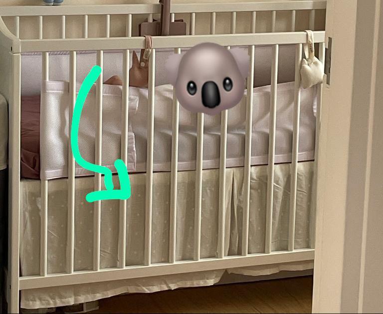 Ikea crib skirt discount