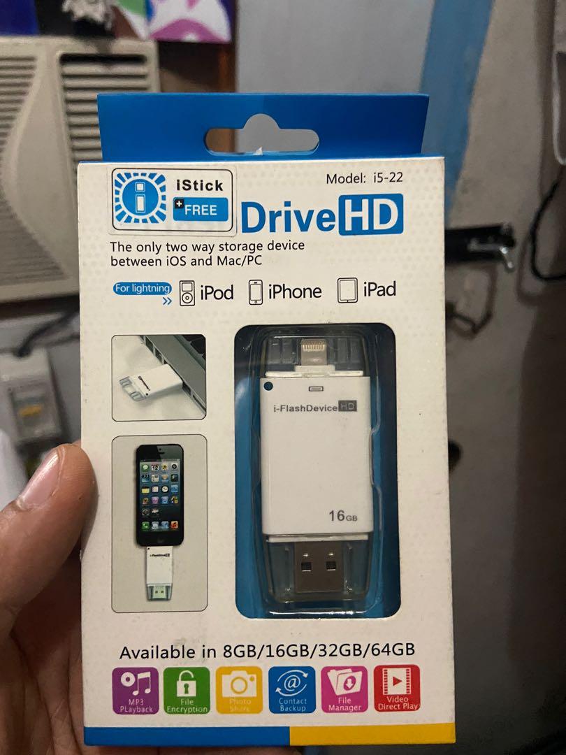 IStick Drive HD for ios (Category: Memory & SD Cards) located in Manila. Submitted by freddiectable (Listing ID 1133695261, Image 1). Description: .