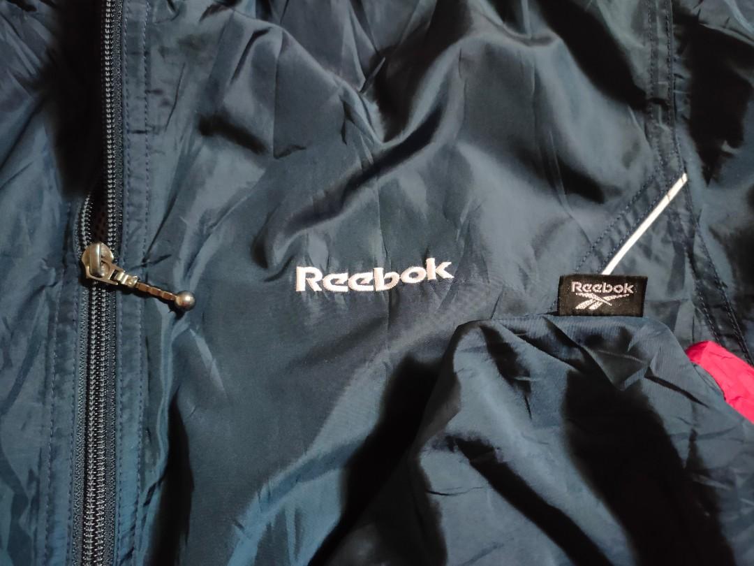 Jaket Parasut REEBOK Original Second Fesyen Pria Pakaian Baju