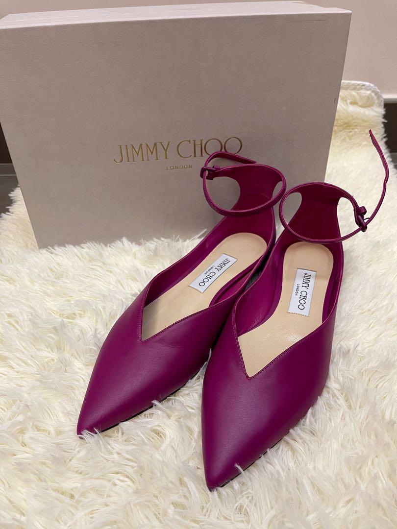 Jimmy Choo Sonia Flat Magenta Carousell