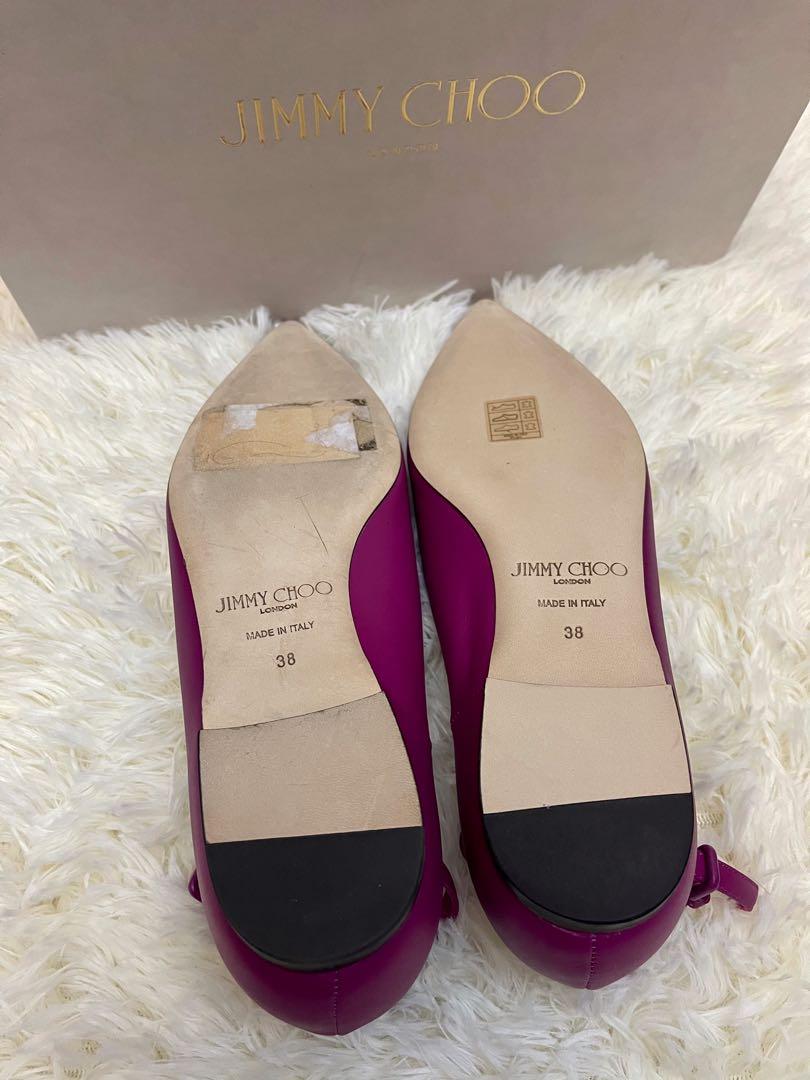 Jimmy Choo Sonia Flat Magenta Carousell