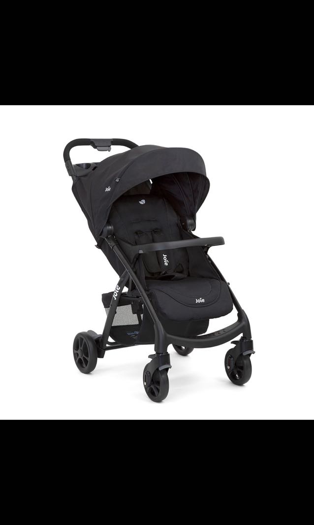 Joie Muze LX Baby Stroller with Footmuff Coal Cherry Babies