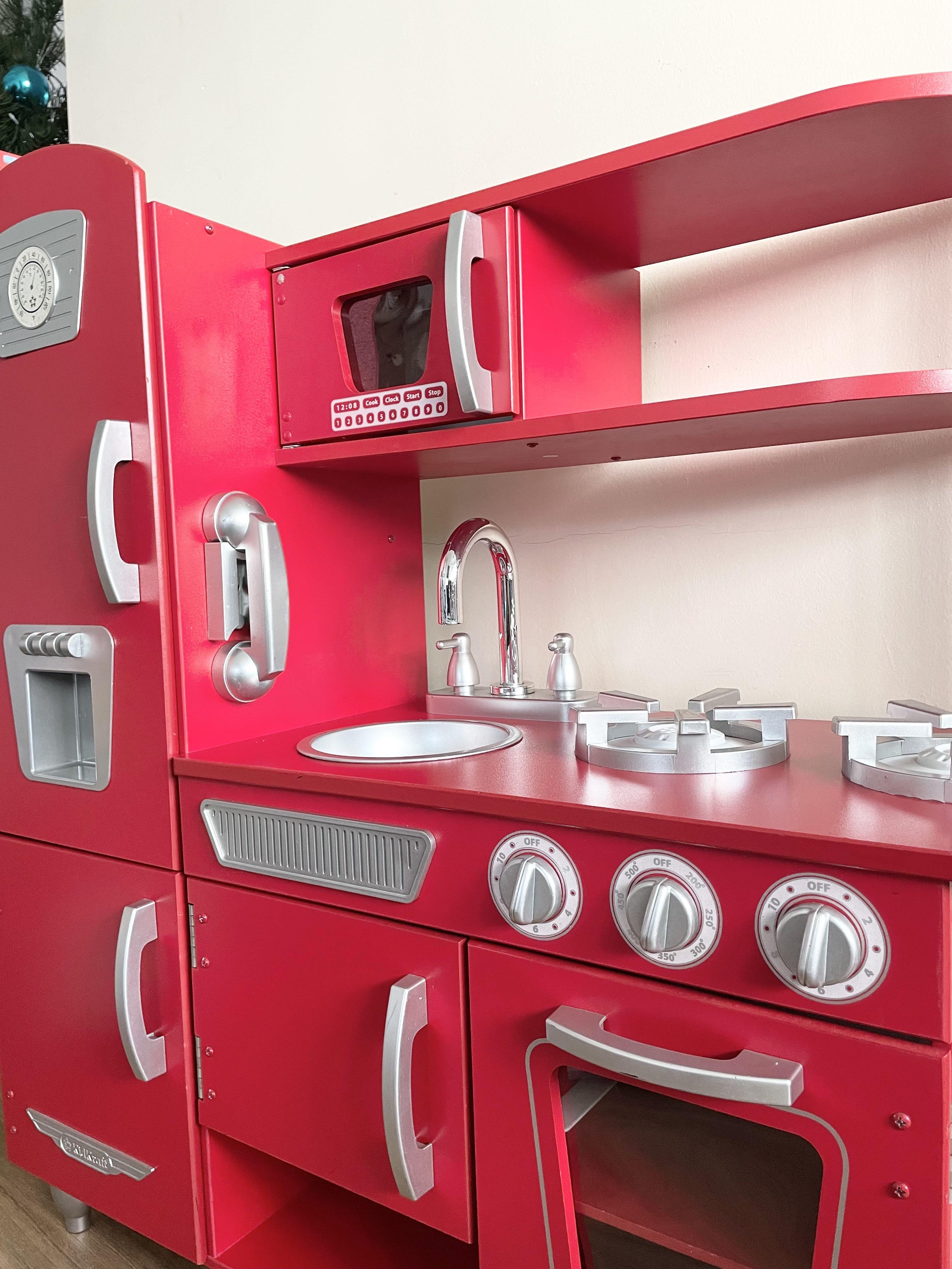 Kidkraft red vintage kitchen costco top