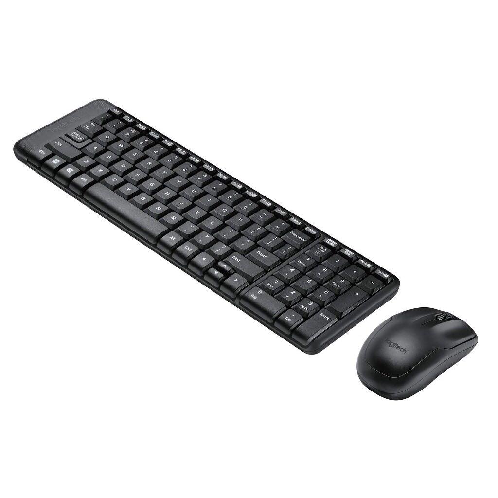 Logitech MK215 Wireless Keyboard and Mouse Combo for Windows, 2.4 GHz