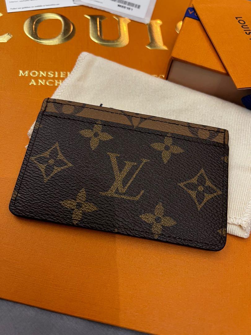 LV card holder reverse monogram (Category: Luxury Bags & Wallets) located in Cavite. Submitted by rraaa32 (Listing ID 1133735398, Image 2). Description: Brand new! HARD TO FIND (RARE) Last stock both GB and Solaire LV card holder in reverse monogram Purchased at LV Greenbelt : Dec 26 2021 Inclusion: card holder, paperbag, dustbag, sticker, box, ribbon and card(letter).