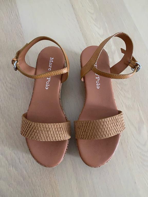 Shoes Sandals Platform Sandals Marc O’Polo Marc O\u2019Polo Platform Sandals brown casual look 