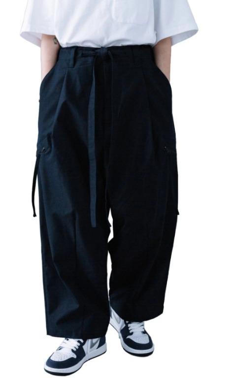 MELSIGN - Strap Zip Pocket Trouser - Navy L