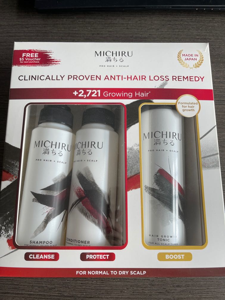 Michiru Hair Care Set (Anti Hair Loss, Dry to Normal Scalp)(Shampoo