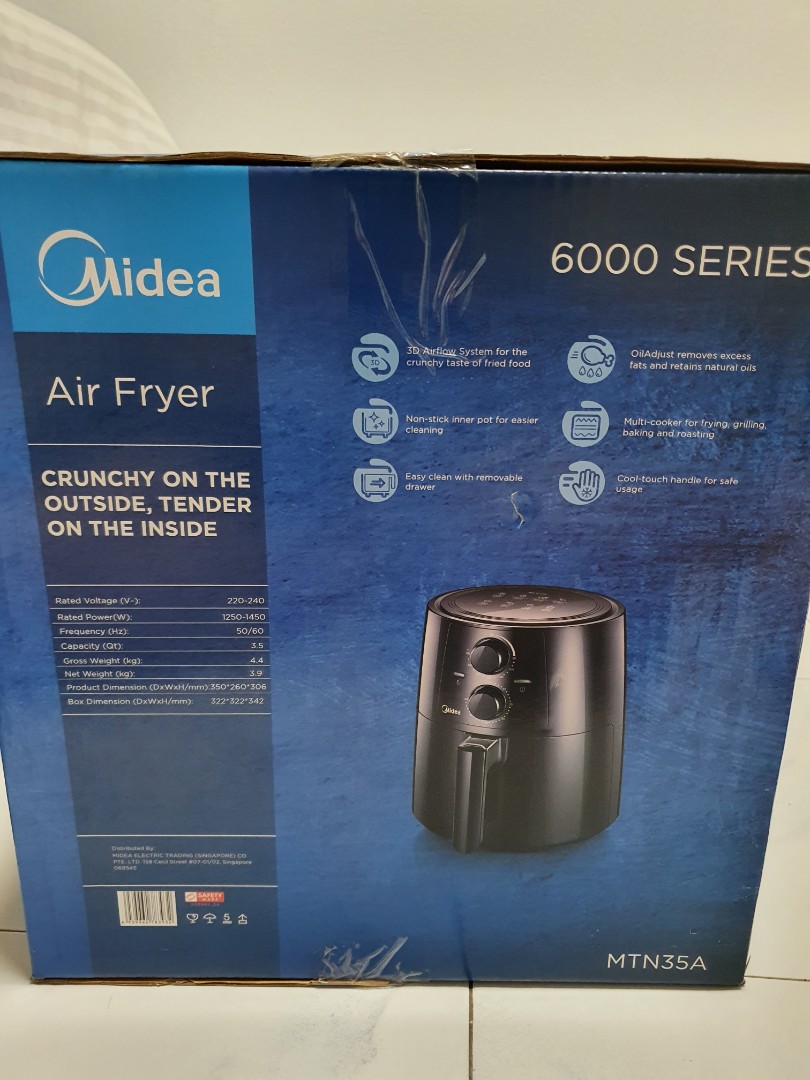 Midea Air Fryer 6000 Series, TV & Home Appliances, Kitchen Appliances ...